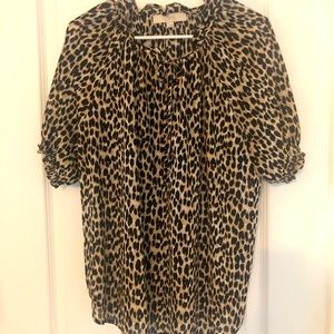 LOFT leopard blouse